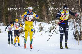 26.03.2022, Valadalen, Sweden (SWE): Emilie Fleten (NOR), Lina Korsgren (SWE), Astrid Oeyre Slind (NOR), Britta Johansson Norgren (SWE), (l-r) - Visma Ski Classics Arefjaellsloppet, Valadalen (SWE). www.nordicfocus.com. © Manzoni/NordicFocus. Every downloaded picture is fee-liable.