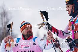 26.03.2022, Valadalen, Sweden (SWE): Event Feature: Team Staff changes Swix poles - Visma Ski Classics Arefjaellsloppet, Valadalen (SWE). www.nordicfocus.com. © Osth/NordicFocus. Every downloaded picture is fee-liable.