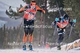 26.03.2022, Valadalen, Sweden (SWE): Andrew Musgrave (GBR), Marcus Johansson (SWE), (l-r) - Visma Ski Classics Arefjaellsloppet, Valadalen (SWE). www.nordicfocus.com. © Osth/NordicFocus. Every downloaded picture is fee-liable.
