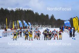 26.03.2022, Valadalen, Sweden (SWE): Event Feature: Start of womens race - Visma Ski Classics Arefjaellsloppet, Valadalen (SWE). www.nordicfocus.com. © Manzoni/NordicFocus. Every downloaded picture is fee-liable.