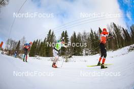 26.03.2022, Valadalen, Sweden (SWE): Arnaud Du Pasquier (SUI), Stian Berg (NOR), (l-r) - Visma Ski Classics Arefjaellsloppet, Valadalen (SWE). www.nordicfocus.com. © Manzoni/NordicFocus. Every downloaded picture is fee-liable.