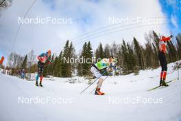 26.03.2022, Valadalen, Sweden (SWE): Arnaud Du Pasquier (SUI), Stian Berg (NOR), (l-r) - Visma Ski Classics Arefjaellsloppet, Valadalen (SWE). www.nordicfocus.com. © Manzoni/NordicFocus. Every downloaded picture is fee-liable.