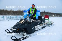 02.04.2022, Setermoen-Bardufoss, Norway (NOR): Event Feature: Nordic Focus SkiDoo driver prepares for the start - Visma Ski Classics Reistadlopet, Setermoen-Bardufoss (NOR). www.nordicfocus.com. © Manzoni/NordicFocus. Every downloaded picture is fee-liable.