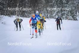 02.04.2022, Setermoen-Bardufoss, Norway (NOR): Britta Norgren (SWE), Magni Smedas (NOR), (l-r) - Visma Ski Classics Reistadlopet, Setermoen-Bardufoss (NOR). www.nordicfocus.com. © Manzoni/NordicFocus. Every downloaded picture is fee-liable.