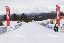 01.04.2022, Setermoen-Bardufoss, Norway (NOR): Event Feature: Overview over the finisharea - Visma Ski Classics Reistadlopet, Setermoen-Bardufoss (NOR). www.nordicfocus.com. © Manzoni/NordicFocus. Every downloaded picture is fee-liable.