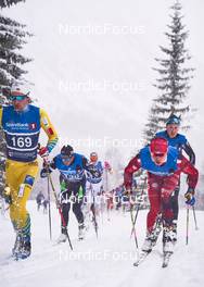 02.04.2022, Setermoen-Bardufoss, Norway (NOR): Thomas Qvist Bucher-Johannessen (NOR), Eddie Edstroem (SWE), (l-r) - Visma Ski Classics Reistadlopet, Setermoen-Bardufoss (NOR). www.nordicfocus.com. © Osth/NordicFocus. Every downloaded picture is fee-liable.
