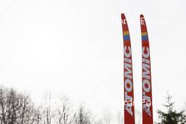 01.04.2022, Setermoen-Bardufoss, Norway (NOR): Event Feature: Atomic skis with the Ukrainian flag - Visma Ski Classics Reistadlopet, Setermoen-Bardufoss (NOR). www.nordicfocus.com. © Manzoni/NordicFocus. Every downloaded picture is fee-liable.
