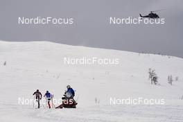 02.04.2022, Setermoen-Bardufoss, Norway (NOR): Tord Asle Gjerdalen (NOR), Martin Loewstroem Nyenget (NOR), (l-r) - Visma Ski Classics Reistadlopet, Setermoen-Bardufoss (NOR). www.nordicfocus.com. © Osth/NordicFocus. Every downloaded picture is fee-liable.