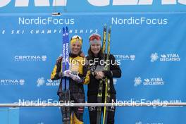 09.04.2022, Levi, Finland (FIN): Lina Korsgren (SWE), Britta Norgren (SWE), (l-r) - Visma Ski Classics Yllaes-Levi, Levi (FIN). www.nordicfocus.com. © Manzoni/NordicFocus. Every downloaded picture is fee-liable.