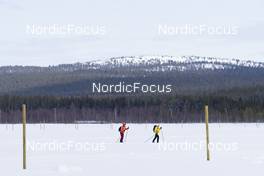 08.04.2022, Levi, Finland (FIN): Undefined tourists compete on the race track - Visma Ski Classics Yllaes-Levi, Levi (FIN). www.nordicfocus.com. © Manzoni/NordicFocus. Every downloaded picture is fee-liable.