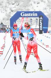 10.12.2022, Bad Gastein, Austria (AUT): Alessia De Zolt Ponte (ITA), Malin Boerjesjoe (SWE), (l-r) - Visma Ski Classics Bad Gastein Pro Team Tempo - Bad Gastein (AUT). www.nordicfocus.com. © Reichert/NordicFocus. Every downloaded picture is fee-liable.