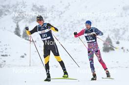 10.12.2022, Bad Gastein, Austria (AUT): Anton Mickelson Elvseth (SWE), Aasmund Heir (NOR), (l-r) - Visma Ski Classics Bad Gastein Pro Team Tempo - Bad Gastein (AUT). www.nordicfocus.com. © Reichert/NordicFocus. Every downloaded picture is fee-liable.