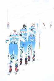10.12.2022, Bad Gastein, Austria (AUT): Tereza Tumova (CZE), Nicole Donzallaz (SUI), Sandra Schuetzova (CZE), (l-r) - Visma Ski Classics Bad Gastein Pro Team Tempo - Bad Gastein (AUT). www.nordicfocus.com. © Reichert/NordicFocus. Every downloaded picture is fee-liable.