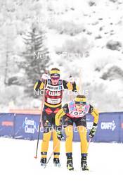 10.12.2022, Bad Gastein, Austria (AUT): Ida Palmberg (SWE), Lina Korsgren (SWE), (l-r) - Visma Ski Classics Bad Gastein Pro Team Tempo - Bad Gastein (AUT). www.nordicfocus.com. © Reichert/NordicFocus. Every downloaded picture is fee-liable.