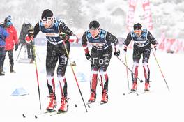 10.12.2022, Bad Gastein, Austria (AUT): Joachim Thrane (DAN), Bjoern Toft (DAN), Sune Elmose (DAN), (l-r) - Visma Ski Classics Bad Gastein Pro Team Tempo - Bad Gastein (AUT). www.nordicfocus.com. © Reichert/NordicFocus. Every downloaded picture is fee-liable.