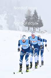10.12.2022, Bad Gastein, Austria (AUT): Sofia Lindberg (SWE), Noora Kivikko (FIN), Niina Virtanen (FIN), (l-r) - Visma Ski Classics Bad Gastein Pro Team Tempo - Bad Gastein (AUT). www.nordicfocus.com. © Reichert/NordicFocus. Every downloaded picture is fee-liable.
