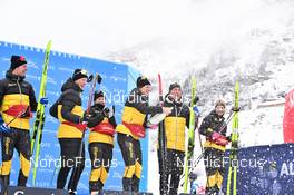 10.12.2022, Bad Gastein, Austria (AUT): Torgeir Sulen Hovland (NOR), Anton Mickelson Elvseth (SWE), Linn Soemskar (SWE), Frida Hallquist (SWE), Eddie Edstroem (SWE), Ida Dahl (SWE), (l-r) - Visma Ski Classics Bad Gastein Pro Team Tempo - Bad Gastein (AUT). www.nordicfocus.com. © Reichert/NordicFocus. Every downloaded picture is fee-liable.