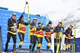 10.12.2022, Bad Gastein, Austria (AUT): Torgeir Sulen Hovland (NOR), Eddie Edstroem (SWE), Linn Soemskar (SWE), Frida Hallquist (SWE), Anton Mickelson Elvseth (SWE), Ida Dahl (SWE), (l-r) - Visma Ski Classics Bad Gastein Pro Team Tempo - Bad Gastein (AUT). www.nordicfocus.com. © Reichert/NordicFocus. Every downloaded picture is fee-liable.