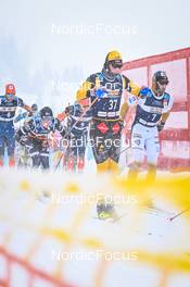 11.12.2022, Bad Gastein, Austria (AUT): Amund Riege (NOR), Morten Eide Pedersen (NOR), (l-r) - Visma Ski Classics Bad Gastein Criterium - Bad Gastein (AUT). www.nordicfocus.com. © Reichert/NordicFocus. Every downloaded picture is fee-liable.