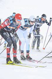 11.12.2022, Bad Gastein, Austria (AUT): Kasper Stadaas (NOR), Amund Riege (NOR), (l-r) - Visma Ski Classics Bad Gastein Criterium - Bad Gastein (AUT). www.nordicfocus.com. © Reichert/NordicFocus. Every downloaded picture is fee-liable.