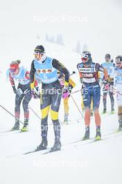 11.12.2022, Bad Gastein, Austria (AUT): Jenny Larsson (SWE), Linn Soemskar (SWE), Astrid Oyre Slind (NOR), (l-r) - Visma Ski Classics Bad Gastein Criterium - Bad Gastein (AUT). www.nordicfocus.com. © Reichert/NordicFocus. Every downloaded picture is fee-liable.
