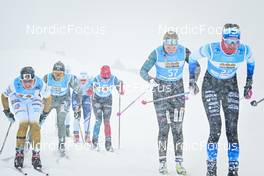 11.12.2022, Bad Gastein, Austria (AUT): Sofie Elebro (SWE), Hilda Loef (SWE), Jennifer Lambert (FRA), Dorthe Seierstad (NOR), Merilin Juerisaar (EST), (l-r) - Visma Ski Classics Bad Gastein Criterium - Bad Gastein (AUT). www.nordicfocus.com. © Reichert/NordicFocus. Every downloaded picture is fee-liable.