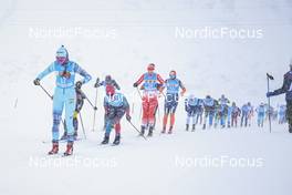 11.12.2022, Bad Gastein, Austria (AUT): Tereza Hujerova (CZE), Jennifer Lambert (FRA), Malin Boerjesjoe (SWE), Guro Jordheim (NOR), (l-r) - Visma Ski Classics Bad Gastein Criterium - Bad Gastein (AUT). www.nordicfocus.com. © Reichert/NordicFocus. Every downloaded picture is fee-liable.