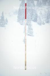 11.12.2022, Bad Gastein, Austria (AUT): feature: pole in the snow - Visma Ski Classics Bad Gastein Criterium - Bad Gastein (AUT). www.nordicfocus.com. © Reichert/NordicFocus. Every downloaded picture is fee-liable.