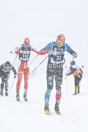 11.12.2022, Bad Gastein, Austria (AUT): Jakob Walther (GER), Arnaud Du Pasquier (SUI), (l-r) - Visma Ski Classics Bad Gastein Criterium - Bad Gastein (AUT). www.nordicfocus.com. © Reichert/NordicFocus. Every downloaded picture is fee-liable.