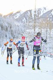 17.12.2022, Val Venosta, Italy (ITA): Kati Roivas (FIN), Hedda Bangman (SWE), Karolina Hedenstroem (SWE), (l-r) - Visma Ski Classics La Venosta Criterium - Val Venosta (ITA). www.nordicfocus.com. © Reichert/NordicFocus. Every downloaded picture is fee-liable.