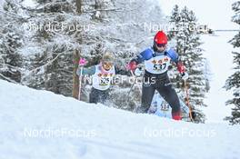 17.12.2022, Val Venosta, Italy (ITA): Oda Nerdrum (NOR), Solene Faivre (SUI), (l-r) - Visma Ski Classics La Venosta Criterium - Val Venosta (ITA). www.nordicfocus.com. © Reichert/NordicFocus. Every downloaded picture is fee-liable.