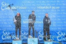 17.12.2022, Val Venosta, Italy (ITA): Andreas Nygaard (NOR), Emil Persson (SWE), Max Novak (SWE), (l-r) - Visma Ski Classics La Venosta Criterium - Val Venosta (ITA). www.nordicfocus.com. © Reichert/NordicFocus. Every downloaded picture is fee-liable.
