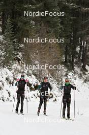 16.12.2022, Val Venosta, Italy (ITA): Anna Jönson Haag (SWE), Oda Nerdrum (NOR), Dorthe Seierstad (NOR), (l-r) - Visma Ski Classics La Venosta Criterium - Val Venosta (ITA). www.nordicfocus.com. © Reichert/NordicFocus. Every downloaded picture is fee-liable.