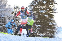 17.12.2022, Val Venosta, Italy (ITA): Lorenzo Busin (ITA), Marcus Johansson (SWE), (l-r) - Visma Ski Classics La Venosta Criterium - Val Venosta (ITA). www.nordicfocus.com. © Reichert/NordicFocus. Every downloaded picture is fee-liable.