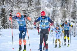 17.12.2022, Val Venosta, Italy (ITA): Petter Stakston (NOR), Tobias Dargatz (GER), (l-r) - Visma Ski Classics La Venosta Criterium - Val Venosta (ITA). www.nordicfocus.com. © Reichert/NordicFocus. Every downloaded picture is fee-liable.