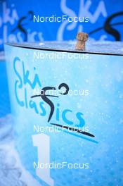 17.12.2022, Val Venosta, Italy (ITA): feature: champagner cork, podium - Visma Ski Classics La Venosta Criterium - Val Venosta (ITA). www.nordicfocus.com. © Reichert/NordicFocus. Every downloaded picture is fee-liable.