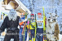 17.12.2022, Val Venosta, Italy (ITA): Astrid Oyre Slind (NOR), Ida Dahl (SWE), Jenny Larsson (SWE), (l-r) - Visma Ski Classics La Venosta Criterium - Val Venosta (ITA). www.nordicfocus.com. © Reichert/NordicFocus. Every downloaded picture is fee-liable.