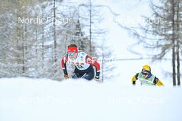 17.12.2022, Val Venosta, Italy (ITA): Jenny Larsson (SWE), Emilie Fleten (NOR), (l-r) - Visma Ski Classics La Venosta Criterium - Val Venosta (ITA). www.nordicfocus.com. © Reichert/NordicFocus. Every downloaded picture is fee-liable.