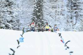 17.12.2022, Val Venosta, Italy (ITA): Jenny Larsson (SWE), Ida Dahl (SWE), Astrid Oyre Slind (NOR), (l-r) - Visma Ski Classics La Venosta Criterium - Val Venosta (ITA). www.nordicfocus.com. © Reichert/NordicFocus. Every downloaded picture is fee-liable.