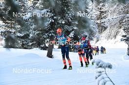 17.12.2022, Val Venosta, Italy (ITA): Stian Hoelgaard (NOR), Andreas Nygaard (NOR), (l-r) - Visma Ski Classics La Venosta Criterium - Val Venosta (ITA). www.nordicfocus.com. © Reichert/NordicFocus. Every downloaded picture is fee-liable.