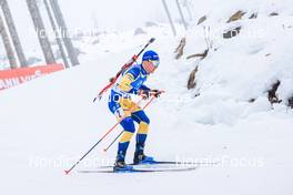 08.01.2023, Pokljuka, Slovenia (SLO): Jesper Nelin (SWE) - IBU World Cup Biathlon, mixed relay, Pokljuka (SLO). www.nordicfocus.com. © Manzoni/NordicFocus. Every downloaded picture is fee-liable.