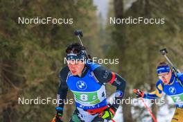 08.01.2023, Pokljuka, Slovenia (SLO): Tommaso Giacomel (ITA) - IBU World Cup Biathlon, mixed relay, Pokljuka (SLO). www.nordicfocus.com. © Manzoni/NordicFocus. Every downloaded picture is fee-liable.