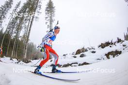 08.01.2023, Pokljuka, Slovenia (SLO): Sebastian Stalder (SUI) - IBU World Cup Biathlon, mixed relay, Pokljuka (SLO). www.nordicfocus.com. © Manzoni/NordicFocus. Every downloaded picture is fee-liable.