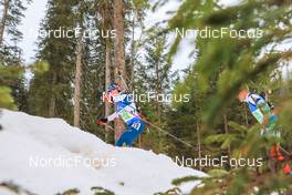 08.01.2023, Pokljuka, Slovenia (SLO): Jake Brown (USA) - IBU World Cup Biathlon, mixed relay, Pokljuka (SLO). www.nordicfocus.com. © Manzoni/NordicFocus. Every downloaded picture is fee-liable.