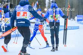 08.01.2023, Pokljuka, Slovenia (SLO): Julia Simon (FRA) - IBU World Cup Biathlon, mixed relay, Pokljuka (SLO). www.nordicfocus.com. © Manzoni/NordicFocus. Every downloaded picture is fee-liable.