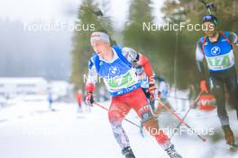 08.01.2023, Pokljuka, Slovenia (SLO): Felix Leitner (AUT) - IBU World Cup Biathlon, mixed relay, Pokljuka (SLO). www.nordicfocus.com. © Manzoni/NordicFocus. Every downloaded picture is fee-liable.