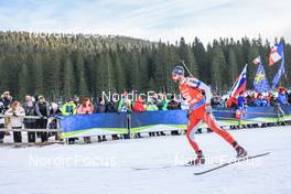 07.01.2023, Pokljuka, Slovenia (SLO): Serafin Wiestner (SUI) - IBU World Cup Biathlon, pursuit men, Pokljuka (SLO). www.nordicfocus.com. © Manzoni/NordicFocus. Every downloaded picture is fee-liable.