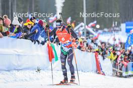 07.01.2023, Pokljuka, Slovenia (SLO): Tommaso Giacomel (ITA) - IBU World Cup Biathlon, pursuit men, Pokljuka (SLO). www.nordicfocus.com. © Manzoni/NordicFocus. Every downloaded picture is fee-liable.