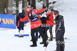 07.01.2023, Pokljuka, Slovenia (SLO): Kein Einaste (EST), coach Team Switzerland - IBU World Cup Biathlon, pursuit women, Pokljuka (SLO). www.nordicfocus.com. © Manzoni/NordicFocus. Every downloaded picture is fee-liable.
