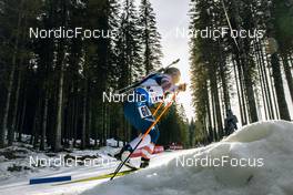 07.01.2023, Pokljuka, Slovenia (SLO): Chloe Levins (USA) - IBU World Cup Biathlon, pursuit women, Pokljuka (SLO). www.nordicfocus.com. © Manzoni/NordicFocus. Every downloaded picture is fee-liable.